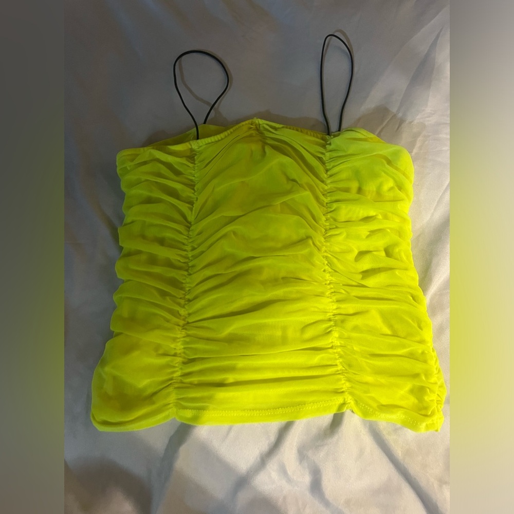 Active USA neon crop top